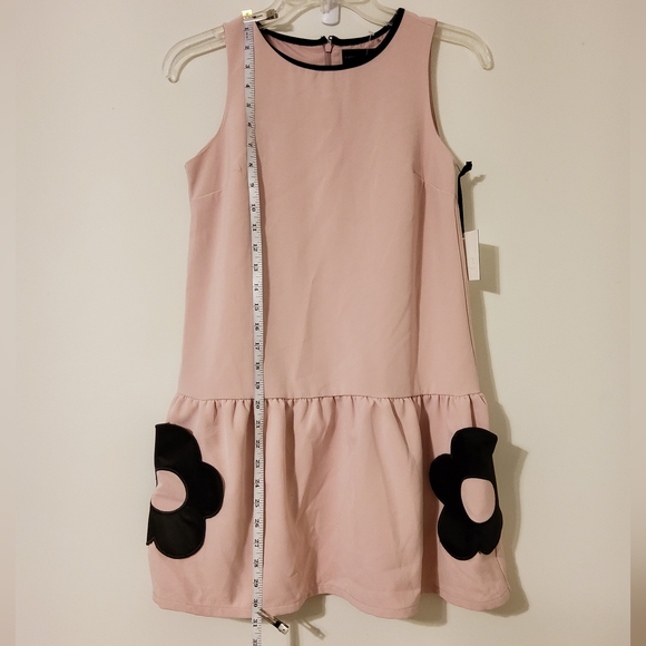 Victoria Beckham for Target Blush Flower Pocket Drop Waist Dress Size L - Picture 2 of 9